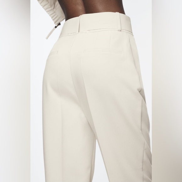 Zara pants with fabric covered belt - Picture 3 of 6